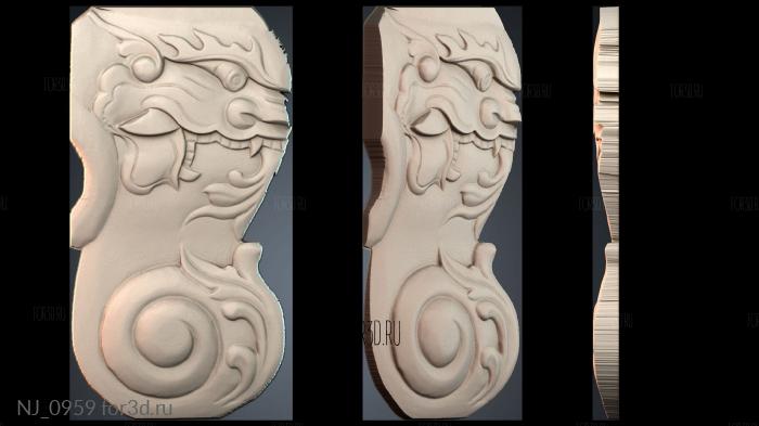 NJ_0959 3d stl модель для ЧПУ