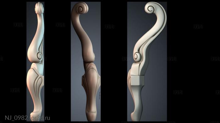 NJ_0982 3d stl модель для ЧПУ