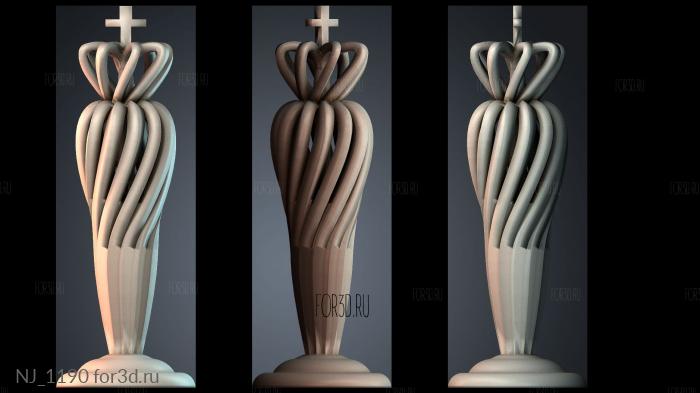 NJ_1190 3d stl for CNC