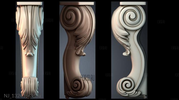 NJ_1324 3d stl модель для ЧПУ