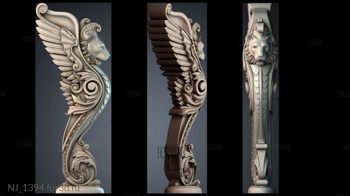 NJ_1394 3d stl модель для ЧПУ