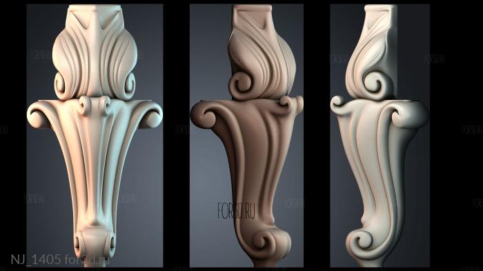 NJ_1405 3d stl for CNC