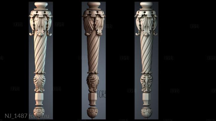 NJ_1487 3d stl модель для ЧПУ