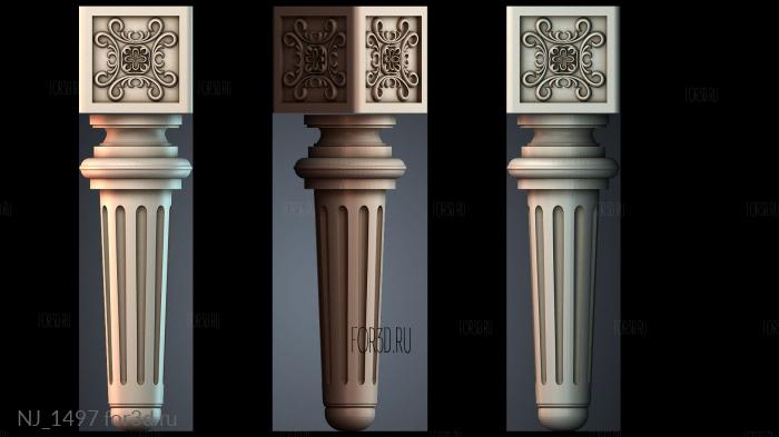 NJ_1497 3d stl for CNC