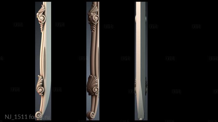 NJ_1511 3d stl модель для ЧПУ