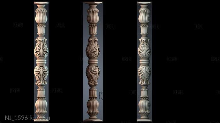 NJ_1596 3d stl for CNC