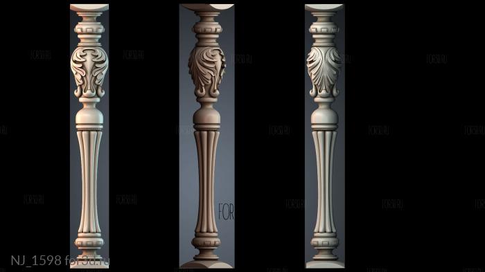 NJ_1598 3d stl for CNC