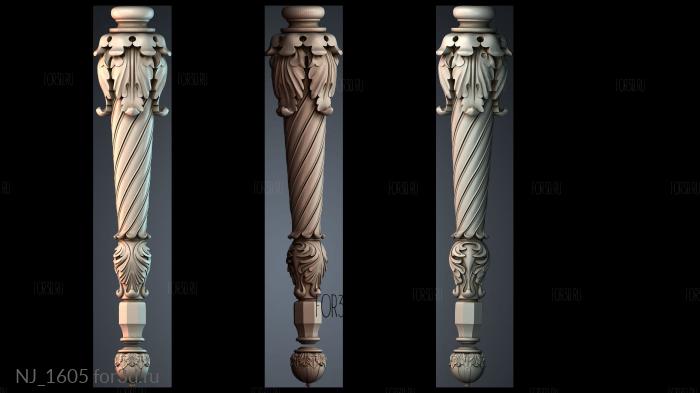 NJ_1605 3d stl for CNC