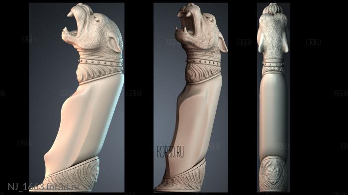 NJ_1663 3d stl модель для ЧПУ