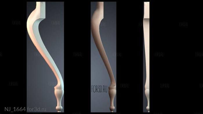 NJ_1664 3d stl for CNC