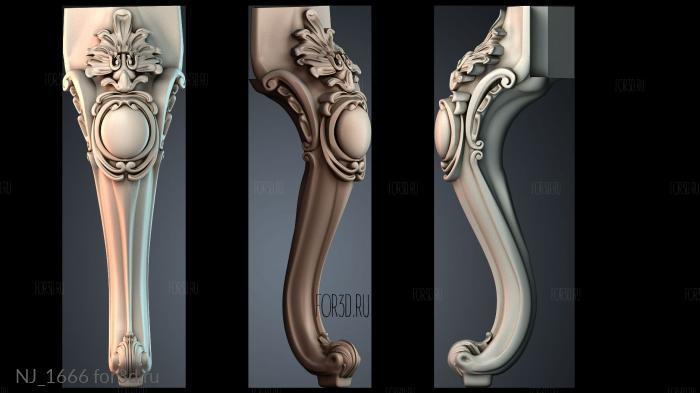 NJ_1666 3d stl for CNC