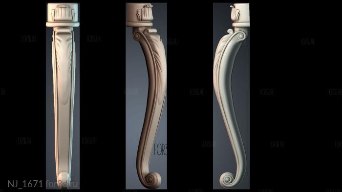 NJ_1671 3d stl модель для ЧПУ