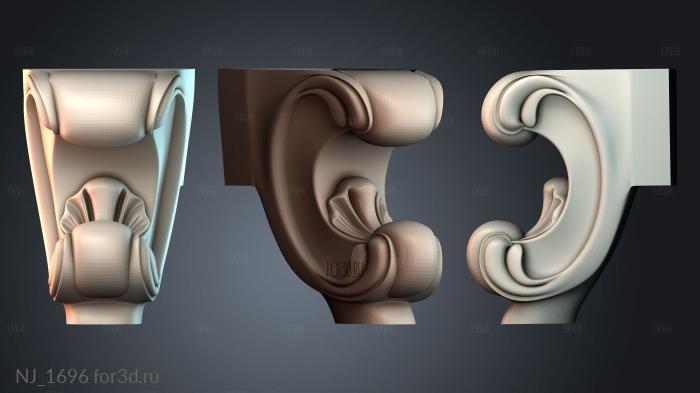 NJ_1696 3d stl for CNC