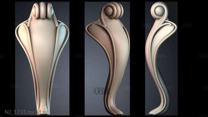 NJ_1731 3d stl модель для ЧПУ