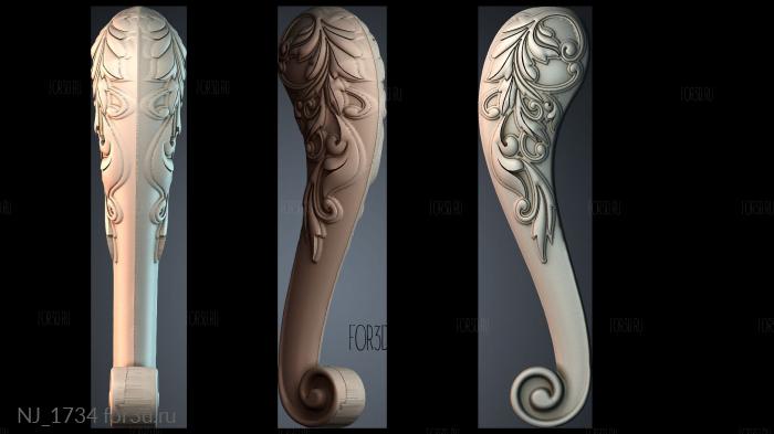 NJ_1734 3d stl модель для ЧПУ
