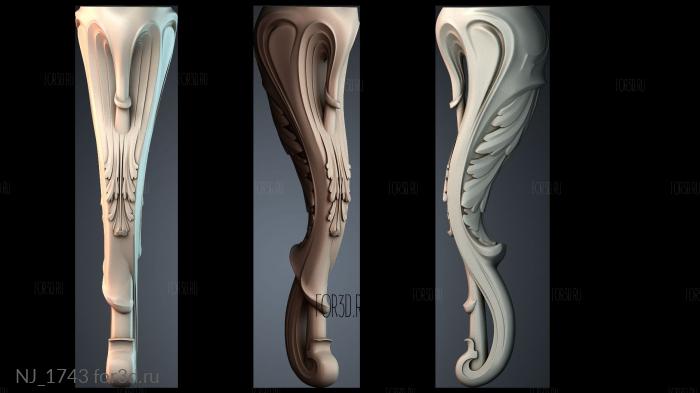 NJ_1743 3d stl модель для ЧПУ