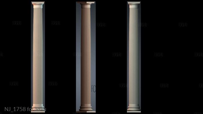 NJ_1758 3d stl модель для ЧПУ