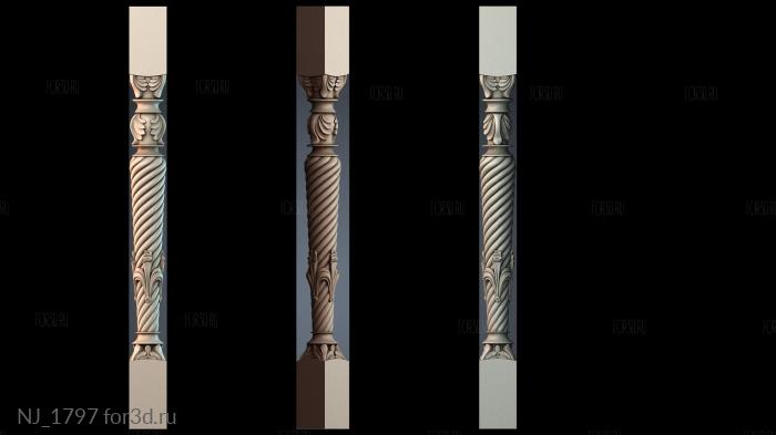 NJ_1797 3d stl модель для ЧПУ