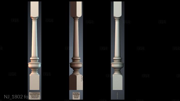 NJ_1802 3d stl модель для ЧПУ
