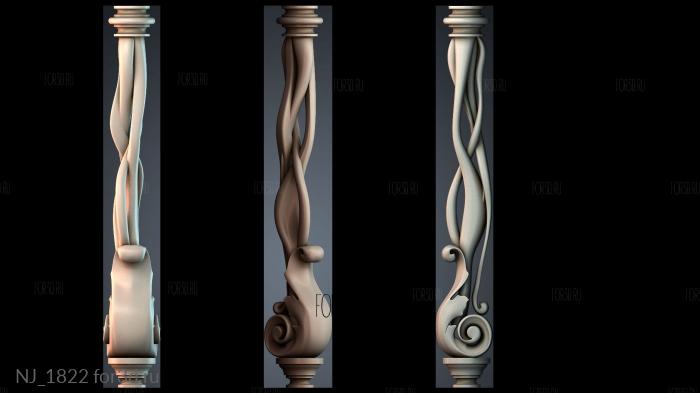 NJ_1822 3d stl модель для ЧПУ