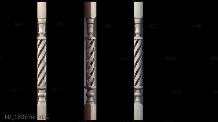 NJ_1836 3d stl модель для ЧПУ