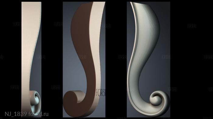 NJ_1839 3d stl модель для ЧПУ