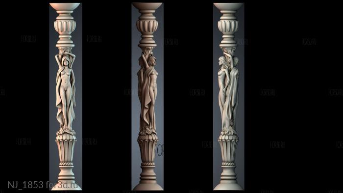 NJ_1853 3d stl модель для ЧПУ
