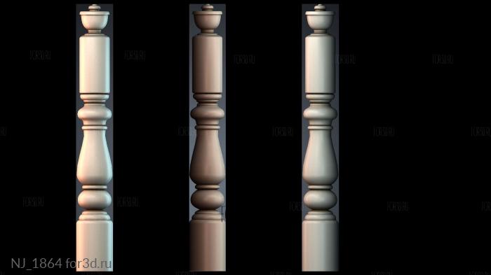NJ_1864 3d stl модель для ЧПУ