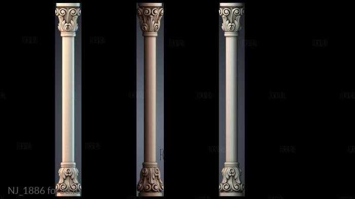 NJ_1886 3d stl модель для ЧПУ