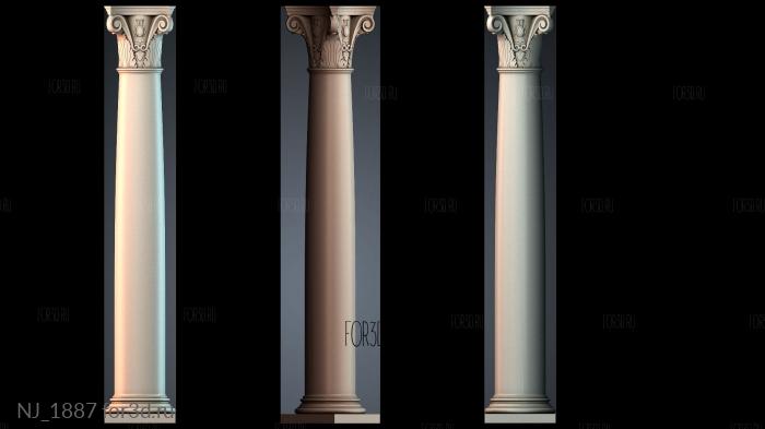 NJ_1887 3d stl модель для ЧПУ