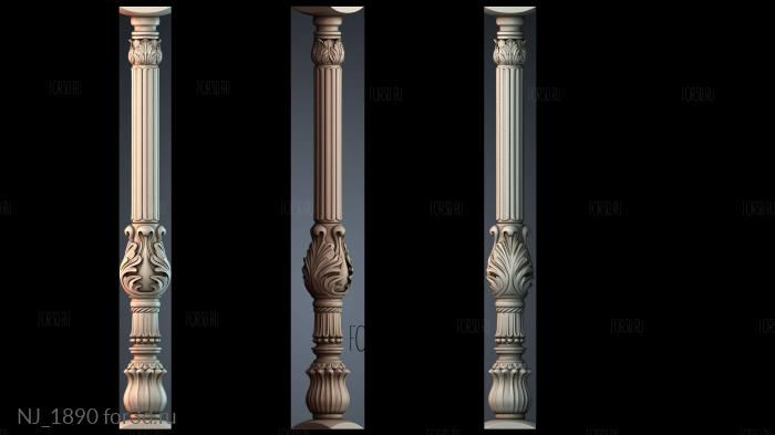 NJ_1890 3d stl модель для ЧПУ