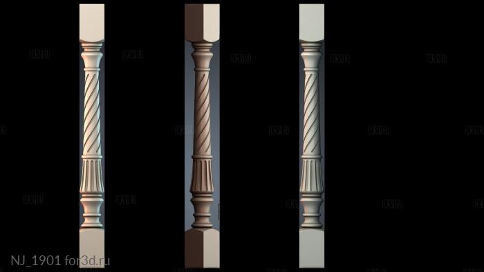 NJ_1901 3d stl модель для ЧПУ