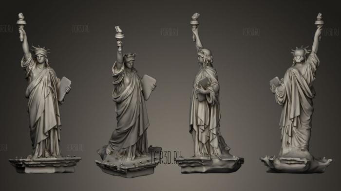 Odaiba Statue of Liberty stl model for CNC