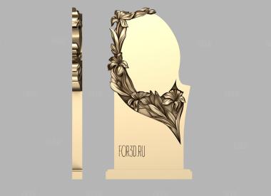 Памятник с цветами 3d stl модель для ЧПУ