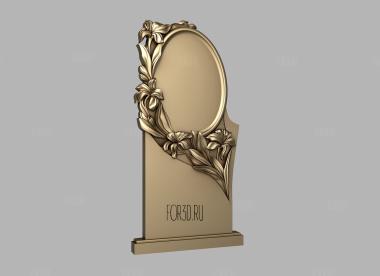 Памятник с цветами 3d stl модель для ЧПУ