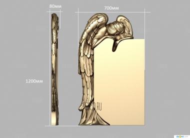 Скорбящий ангел 3d stl модель для ЧПУ