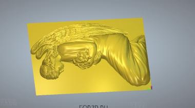 Скорбящий ангел 3d stl модель для ЧПУ