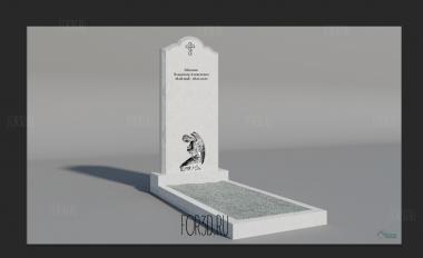 Скорбящий ангел 3d stl модель для ЧПУ