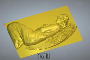 Скорбящий ангел 3d stl модель для ЧПУ