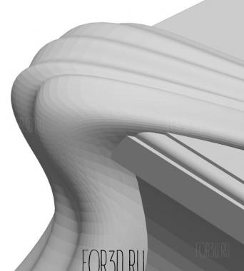 Роза на памятник 3d stl модель для ЧПУ