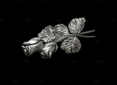 Две розы на надгробие 3d stl модель для ЧПУ