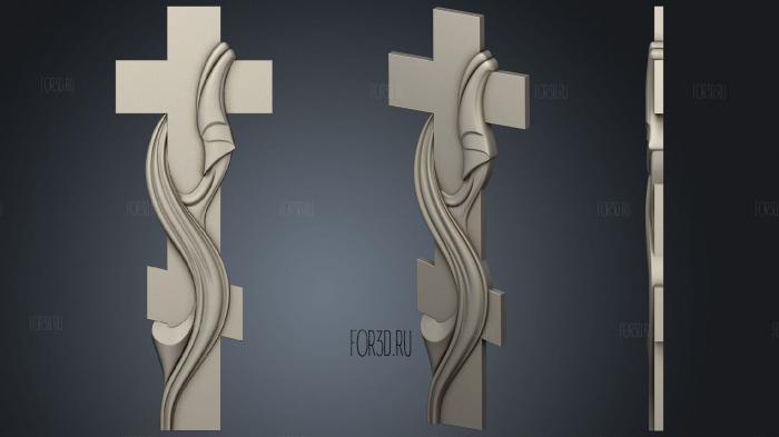 Cross with shroud stl model for CNC