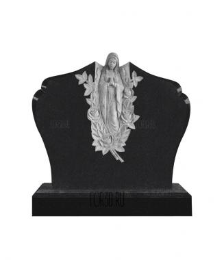 Памятник с ангелом и розами версия1 3d stl модель для ЧПУ