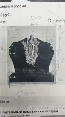 Памятник с ангелом и розами 3d stl модель для ЧПУ