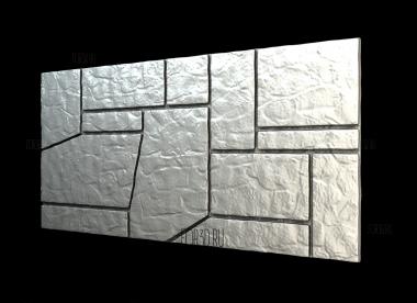 Панель в виде каменных плит 3d stl модель для ЧПУ