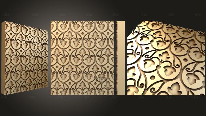 Background for the iconostasis with Russian-style decorations 3d stl for CNC