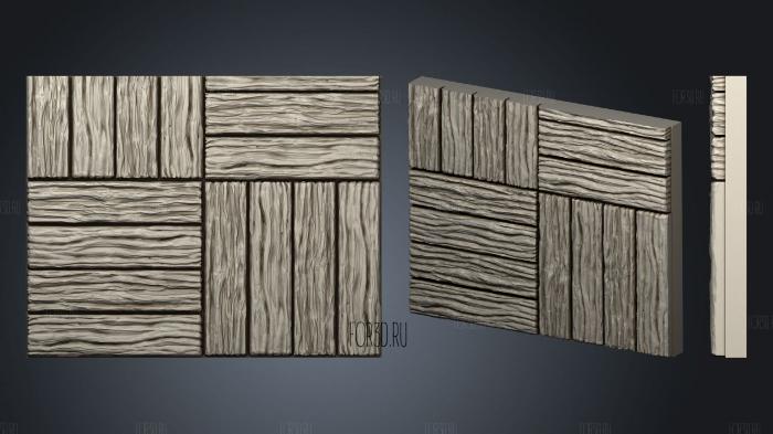 Wood floor.2x2.a.internal.ckit 3d stl for CNC