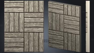Wood floor.2x3.a.internal.ckit stl model for CNC