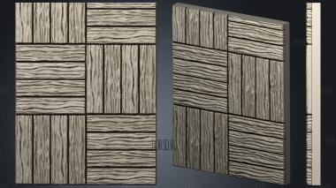Wood floor.2x3.b.internal.ckit stl model for CNC