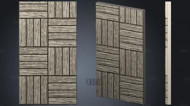 Wood floor.2x4.b.internal.ckit stl model for CNC